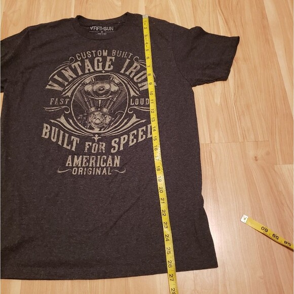 Fifth Sun Vintage Iron Built for Speed Motor Tee Size Medium - Picture 4 of 9